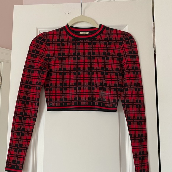 Torn by Ronny Kobo Plaid  top - Picture 1 of 4